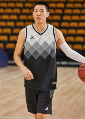 Баскетбольная форма Kelme Basketball Clothes / 8052LB1001-003 (L, черный/белый)
