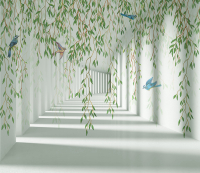

Фотообои листовые Citydecor, Flower Tunnel 3D 3 с защитным покрытием