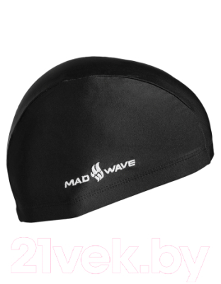 Шапочка для плавания Mad Wave Lycra Jr (черный)