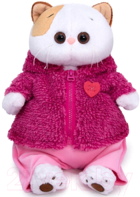 Мягкая игрушка Budi Basa Кошечка Ли-Ли в теплом костюме с сердечком / LK24-094