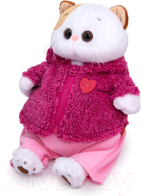 Мягкая игрушка Budi Basa Кошечка Ли-Ли в теплом костюме с сердечком / LK24-094