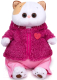 Мягкая игрушка Budi Basa Кошечка Ли-Ли в теплом костюме с сердечком / LK24-094 - 
