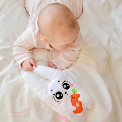 Игрушка-грелка детская Мякиши Зайка с вишневыми косточками / 746