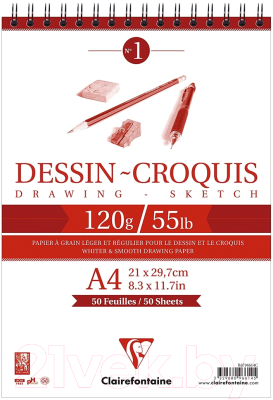 Скетчбук Clairefontaine Dessin Croquis / 96614C (50л)