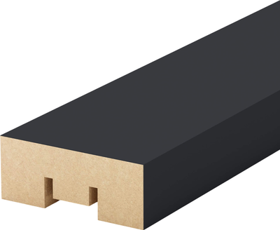 Рейка интерьерная STELLA Бриона МДФ Black Edition (2700x40x16) - 