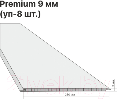 Панель ПВХ STELLA Premium Серебряные Нити СН-41 (2700x250x9мм)