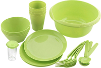 Набор пластиковой посуды Berossi Picnic LM ИК 79380000 (майская зелень) - 