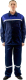 Комплект рабочей одежды Перспектива Стандарт-2 (р-р 52-54 / 170-176, темно-синий/василек) - 