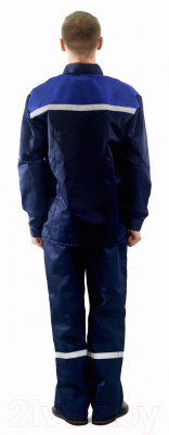 Комплект рабочей одежды Перспектива Стандарт-2 (р-р 56-58 / 194-200, темно-синий/василек)