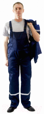 Комплект рабочей одежды Перспектива Стандарт-2 (р-р 48-50 / 194-200, темно-синий/василек)