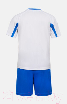 Футбольная форма Kelme Short-Sleeved Football Suit / 8251ZB3002-100 (р.130, белый/синий)