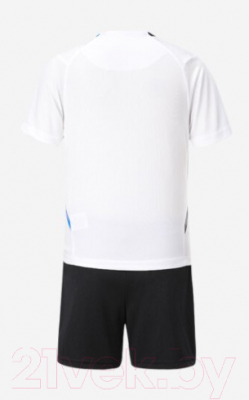 Футбольная форма Kelme Short-Sleeved Football Suit / 8251ZB3005-100 (р.140, белый/черный)