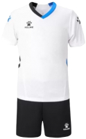 Футбольная форма Kelme Short-Sleeved Football Suit / 8251ZB3005-100 (160, белый/черный) - 