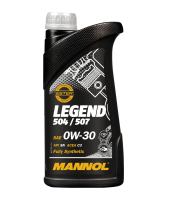 Моторное масло Mannol Legend 504/507 0W30 SN / MN7730-1 (1л) - 