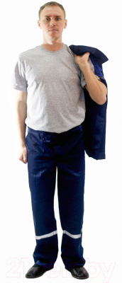 Комплект рабочей одежды Перспектива Стандарт-1 (р-р 48-50 / 170-176, темно-синий/оранжевый)