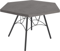 Журнальный столик Sheffilton SHT-S100/TT20 ЛДСП 70 (черный муар/бетон чикаго темно-серый) - 