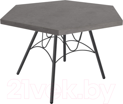 Журнальный столик Sheffilton SHT-S100/TT20 ЛДСП 70 (черный муар/бетон чикаго темно-серый)