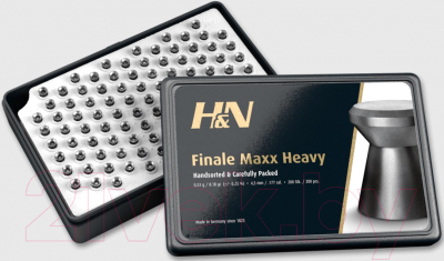 Пульки для пневматики H&N Finale Maxx-Box Heavy 4.49мм (200шт)