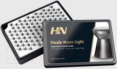 Пульки для пневматики H&N Finale Maxx-Box Light 4.49мм (200шт)