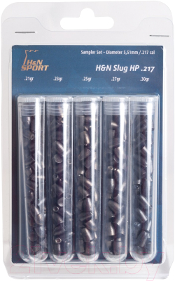 Пульки для пневматики H&N Sampler Slug HP .217 5 TYP (155шт)