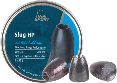 Пульки для пневматики H&N Slug HP .218 25г (200шт)