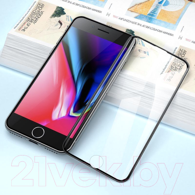 Защитное стекло для телефона Hoco A12 3D для iPhone 7 Plus/8 Plus (черный)