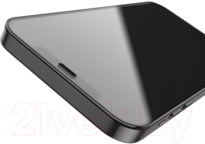 Защитное стекло для телефона Hoco A19 HD для iPhone 12 Mini (черный)