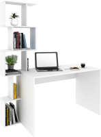 Письменный стол Domus Тауэр с надстройкой левый / 11.020L.01.01 (белый) - 