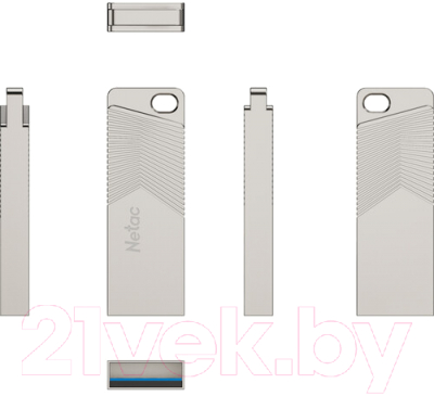 Usb flash накопитель Netac UM1 USB3.2 Highspeed Flash Drive 64GB (NT03UM1N-064G-32PN)