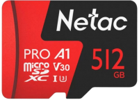 Карта памяти Netac MicroSDXC P500 Extreme Pro 512GB (NT02P500PRO-512G-S) - 