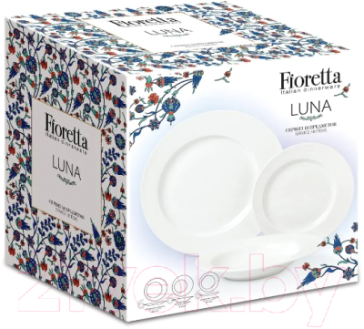 Набор тарелок Fioretta Luna TDS200 (18шт)