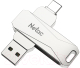 Usb flash накопитель Netac U782C Dual Flash Drive USB3.0 +Type-C 128GB(NT03U782C-128G-30PN) - 