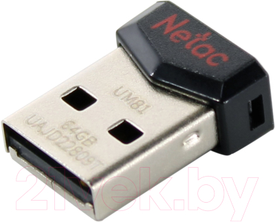 Usb flash накопитель Netac UM81 Ultra compact Flash Drive USB2.0 64GB (NT03UM81N-064G-20BK)