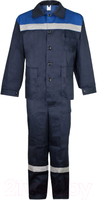 Комплект рабочей одежды Sardoba Tekstil Производственник (р-р 44-46/170-176, темно-синий/василек)