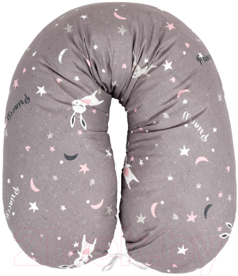 Подушка для беременных Amarobaby Princess / AMARO-4001-Prin (серый)