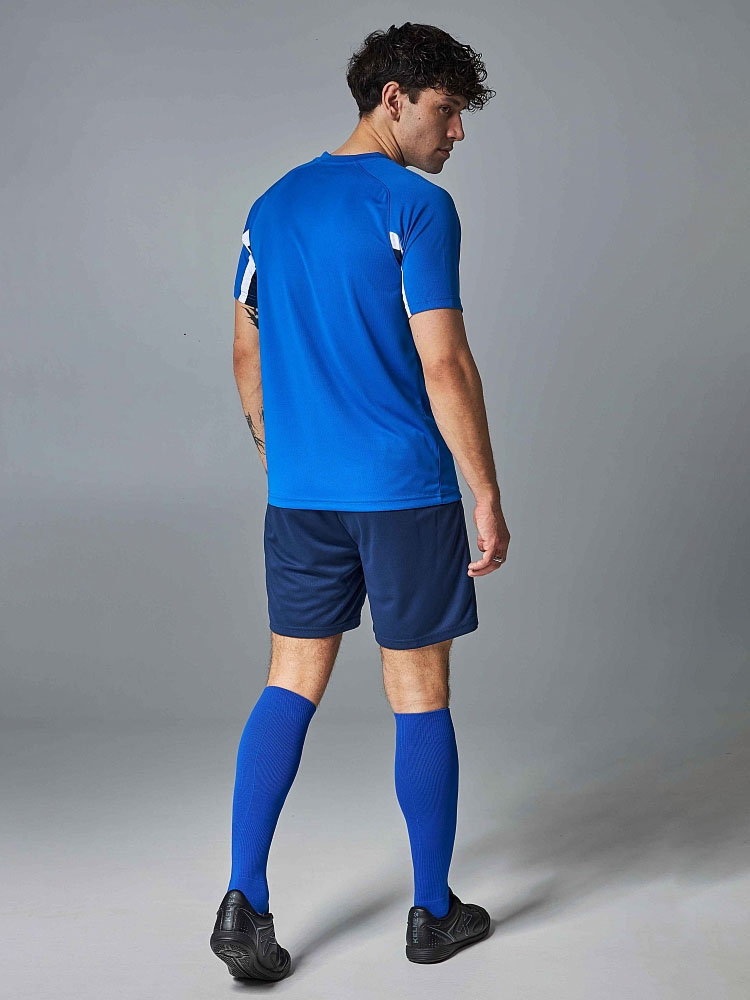Футбольная форма Kelme Short Sleeved Football Suit / 8251ZB1002-481 (XL, синий/темно-синий) — фото 3