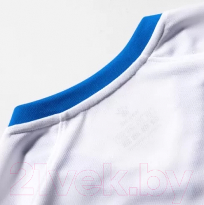 Футбольная форма Kelme Short Sleeved Football Suit / 8251ZB1002-100 (XL, белый/синий)