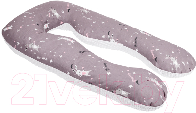 Подушка для беременных Amarobaby Princess / AMARO-40A-Prin (серый)