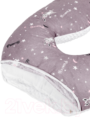 Подушка для беременных Amarobaby Princess / AMARO-40A-Prin (серый)