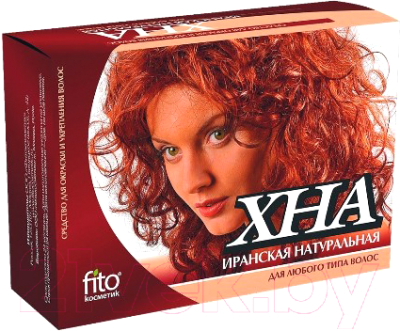 Порошковая краска для волос Fito Косметик Хна Иранская натуральная (125г)