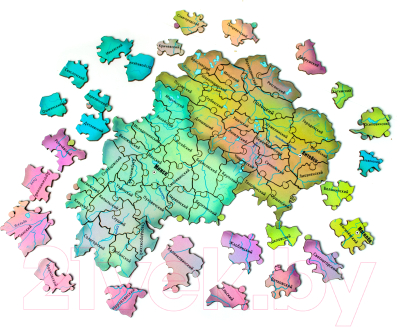 Пазл Грай Карта Районов Республики Беларусь / ПЗ-14