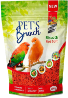 

Корм для птиц Pet's Brunch, Biscotti Red Soft Функциональный десерт