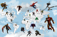 

Фотообои листовые Citydecor, Superhero 3 с защитным покрытием