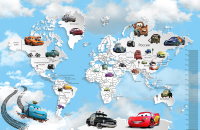 

Фотообои листовые Citydecor, Молния МакКвин 6 карта и ростомер с защитным покрытием
