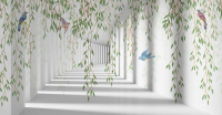 

Фотообои листовые Citydecor, Flower Tunnel 3D 1 с защитным покрытием