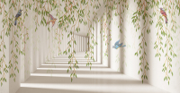 

Фотообои листовые Citydecor, Flower Tunnel 3D 4 с защитным покрытием