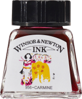 Тушь художественная Winsor & Newton 1005127 (14мл, карминный) - 