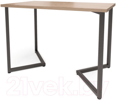 Обеденный стол Millwood Лондон Л18 120x70 (дуб табачный Craft/металл черный)
