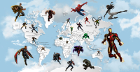 

Фотообои листовые Citydecor, Superhero 3 с защитным покрытием