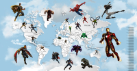

Фотообои листовые Citydecor, Superhero 6 с защитным покрытием